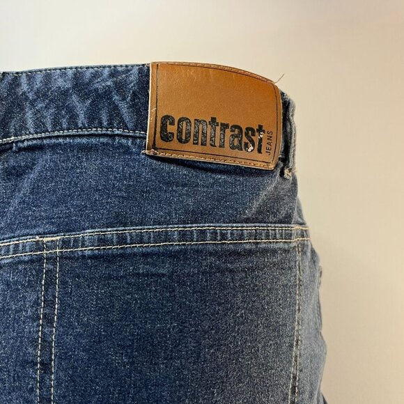 Contrast Women's Dark Denim Jean Skirt - Juniors Size 13 - Picture 3 of 5